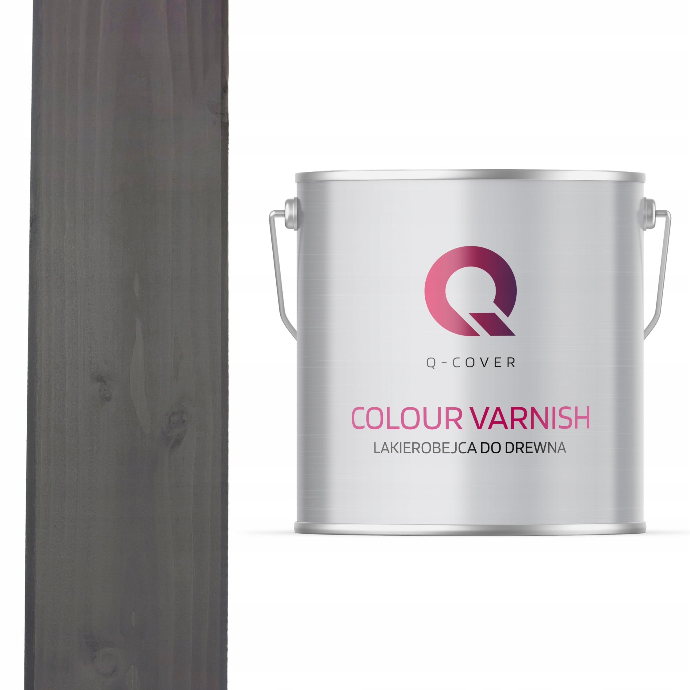 LAKIEROBEJCA DO DREWNA 3W1 ANTRACYT EXTRA LAZURA PÓŁMAT 5L OCHRONNA