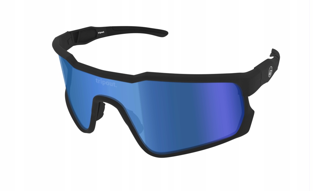 Okulary Rowerowe Tripout Endo Ramka Czarna Szyba Blue Axiom 20% Kat. S2