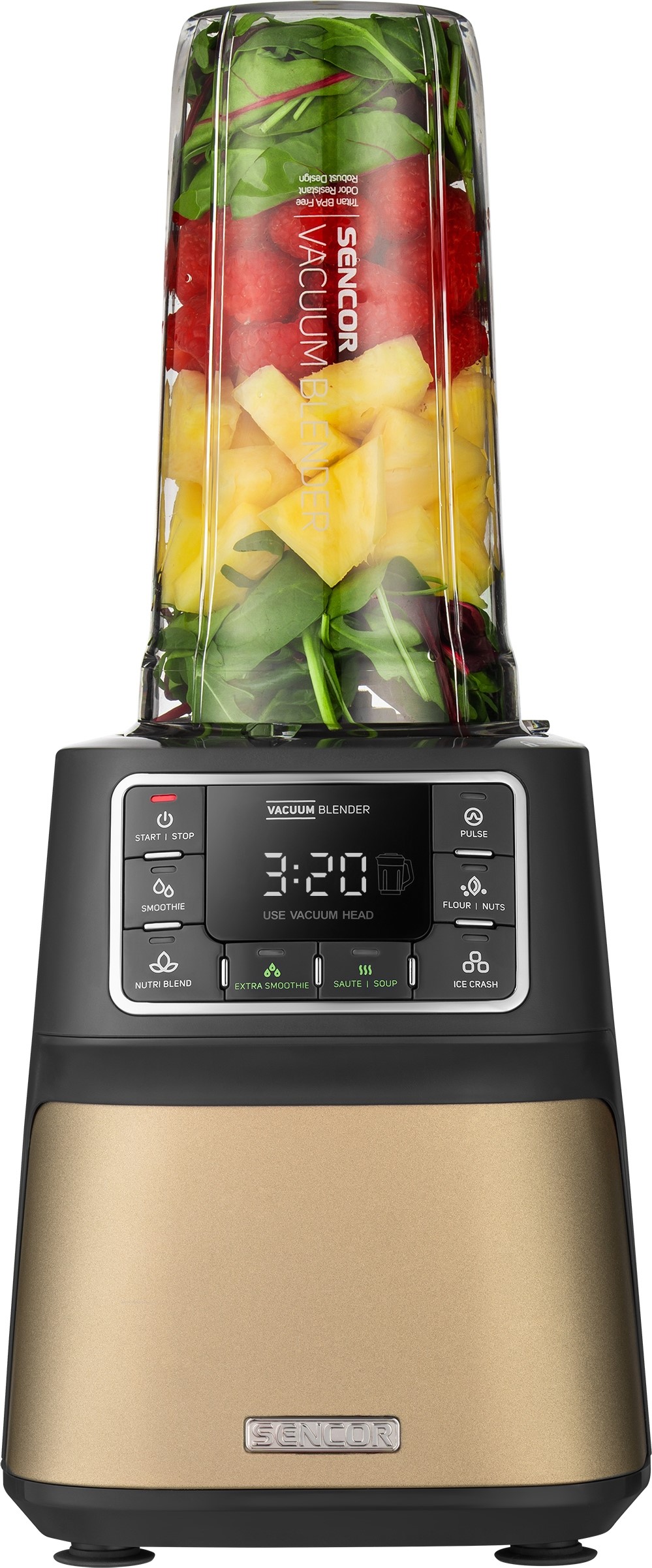 Blender kielichowy próżniowy Sencor 1500W Złoty Moc 1500 W