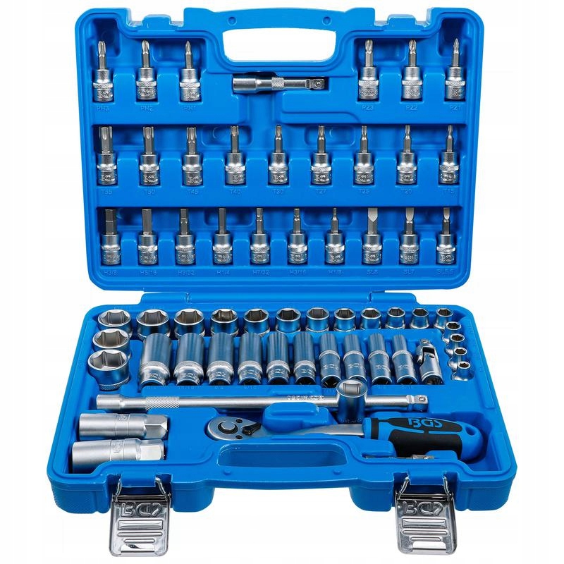 Sada nástrčných klíčů pohon 10 mm (3/8") palcové 61 ks, Bgs 2215