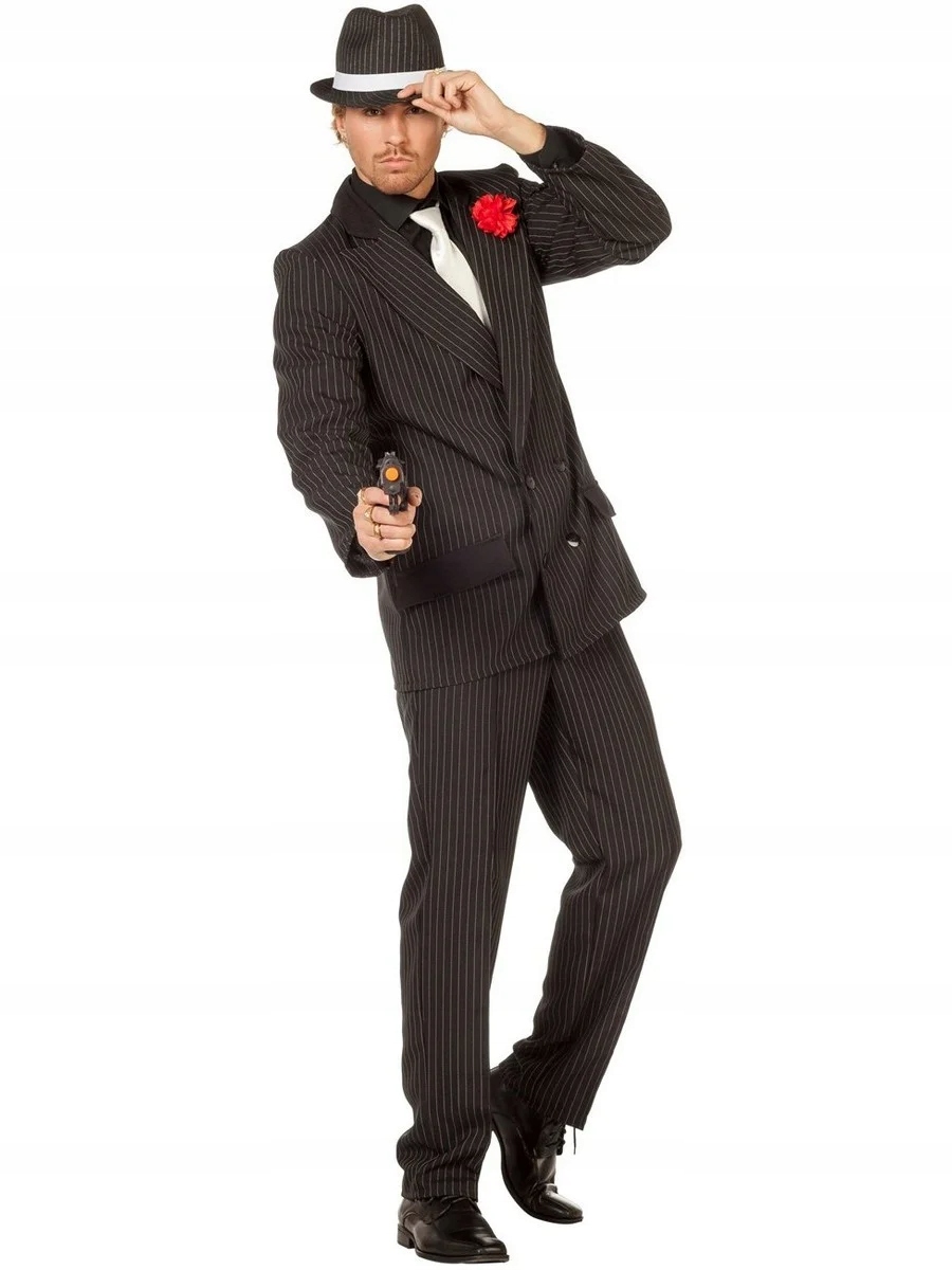 Strój Gangstera Kostium Al Capone Lata 20 30 M