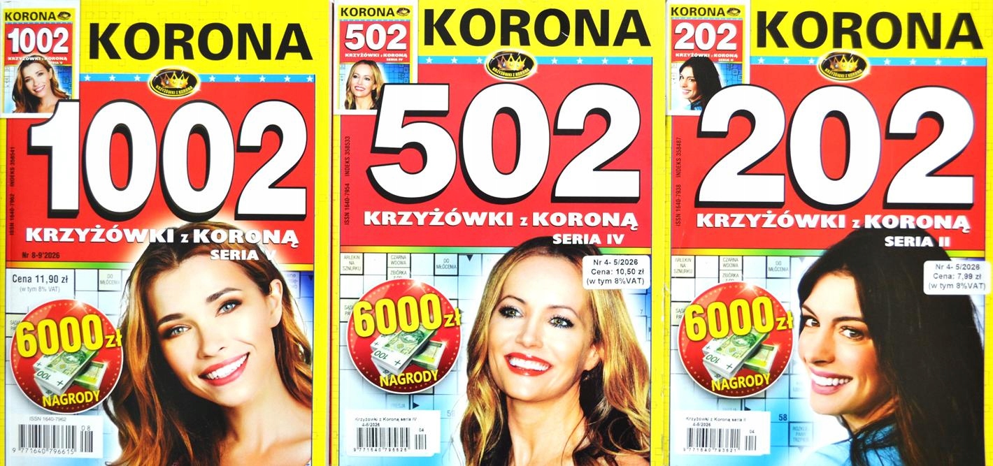 1706 Krzyżówek Panoramicznych Korona MIX 2026