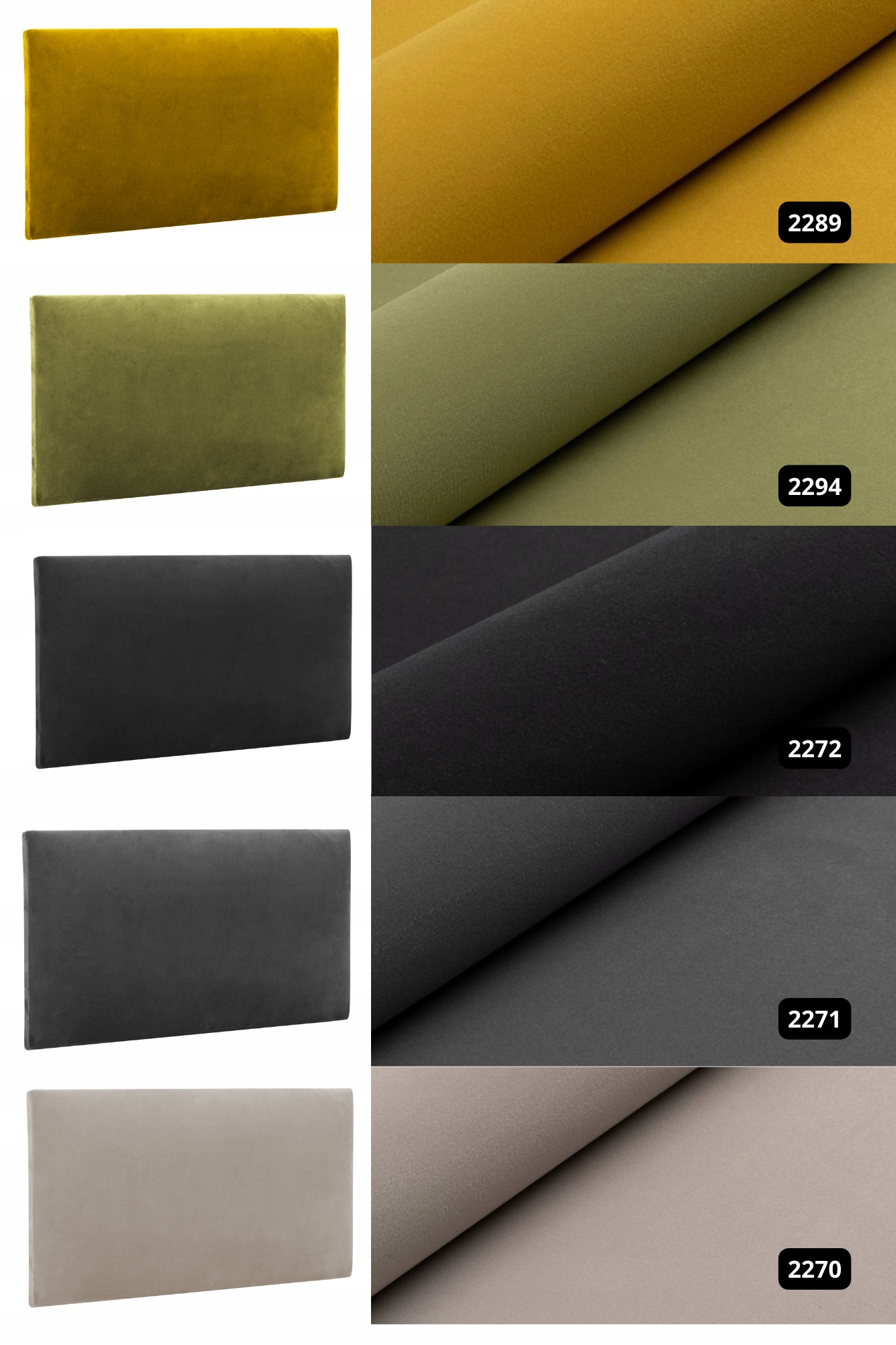 panel tapicerowany ścienny jasny 60x30 cm Kształt wzoru prostokąty