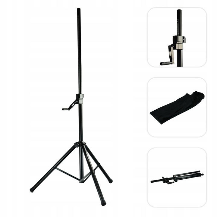 Statyw kolumnowy 120-190cm do 80kg z wyciągarką