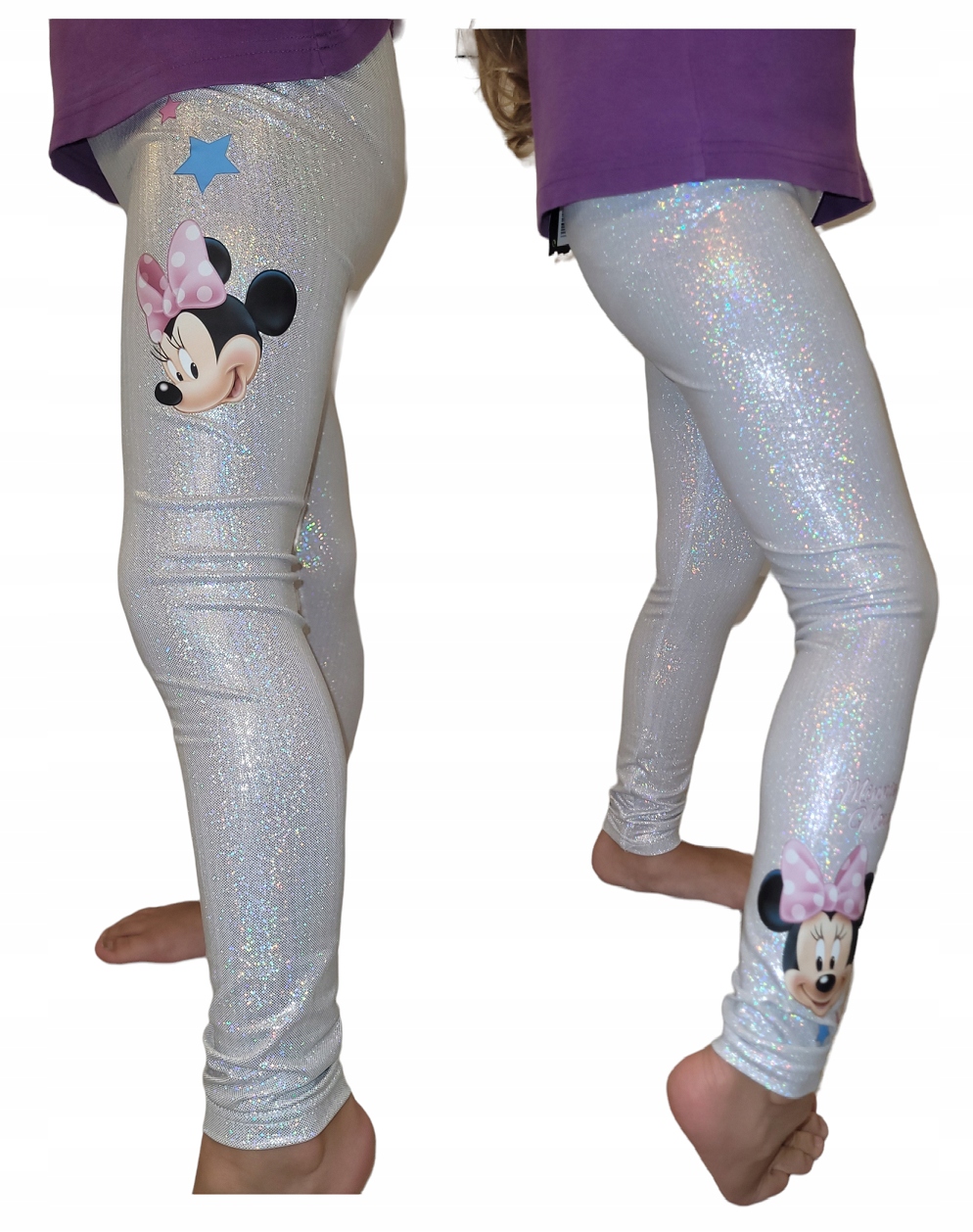 

Myszka Minnie Getry Legginsy Brokatowe R. 116