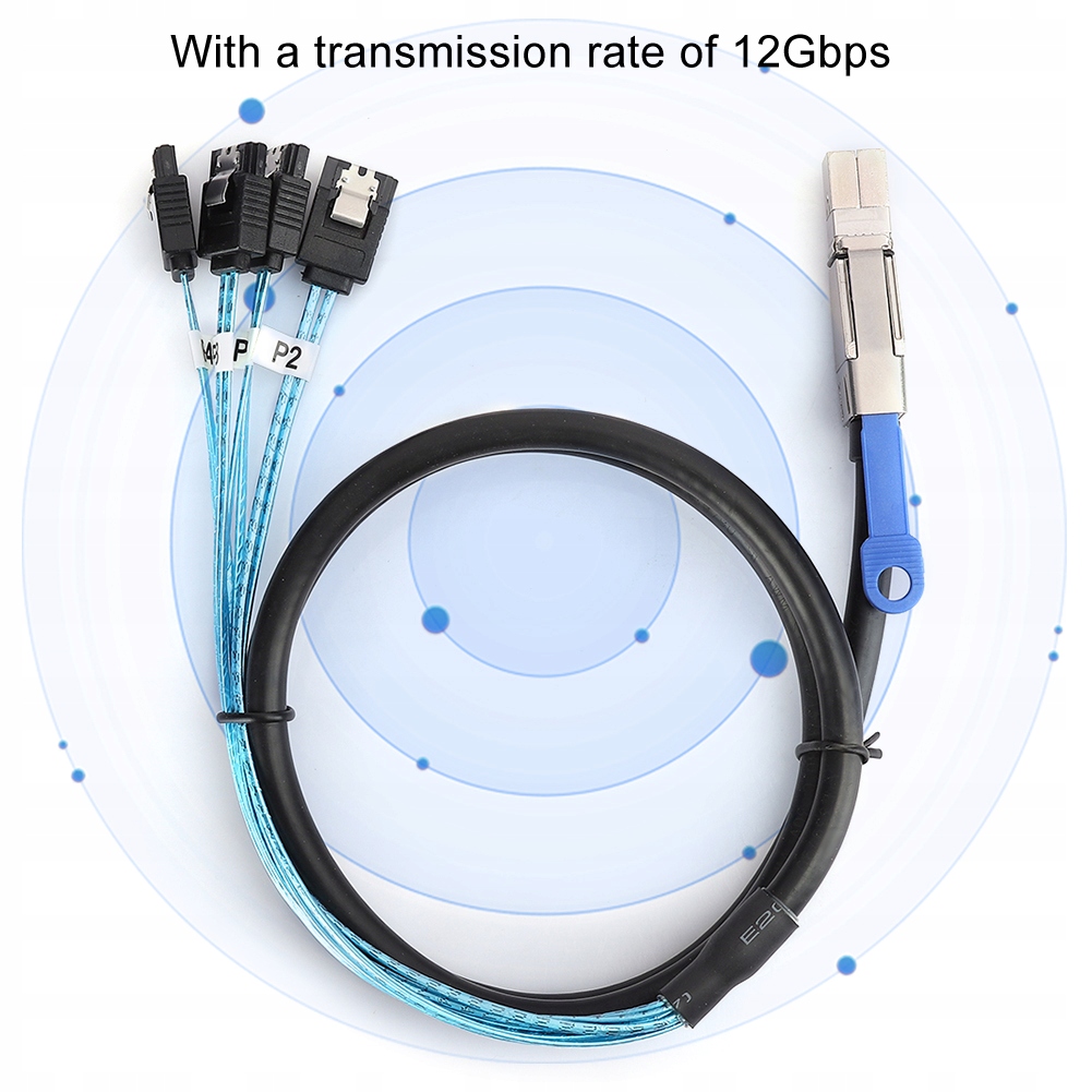 H0402 Kabel Mini SAS SFF-8644 do 4 x SATA Producent Inna