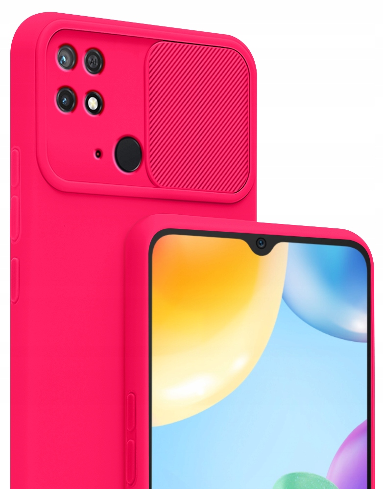 

Etui Silicone CamShield +Szkło do Xiaomi Redmi 10C