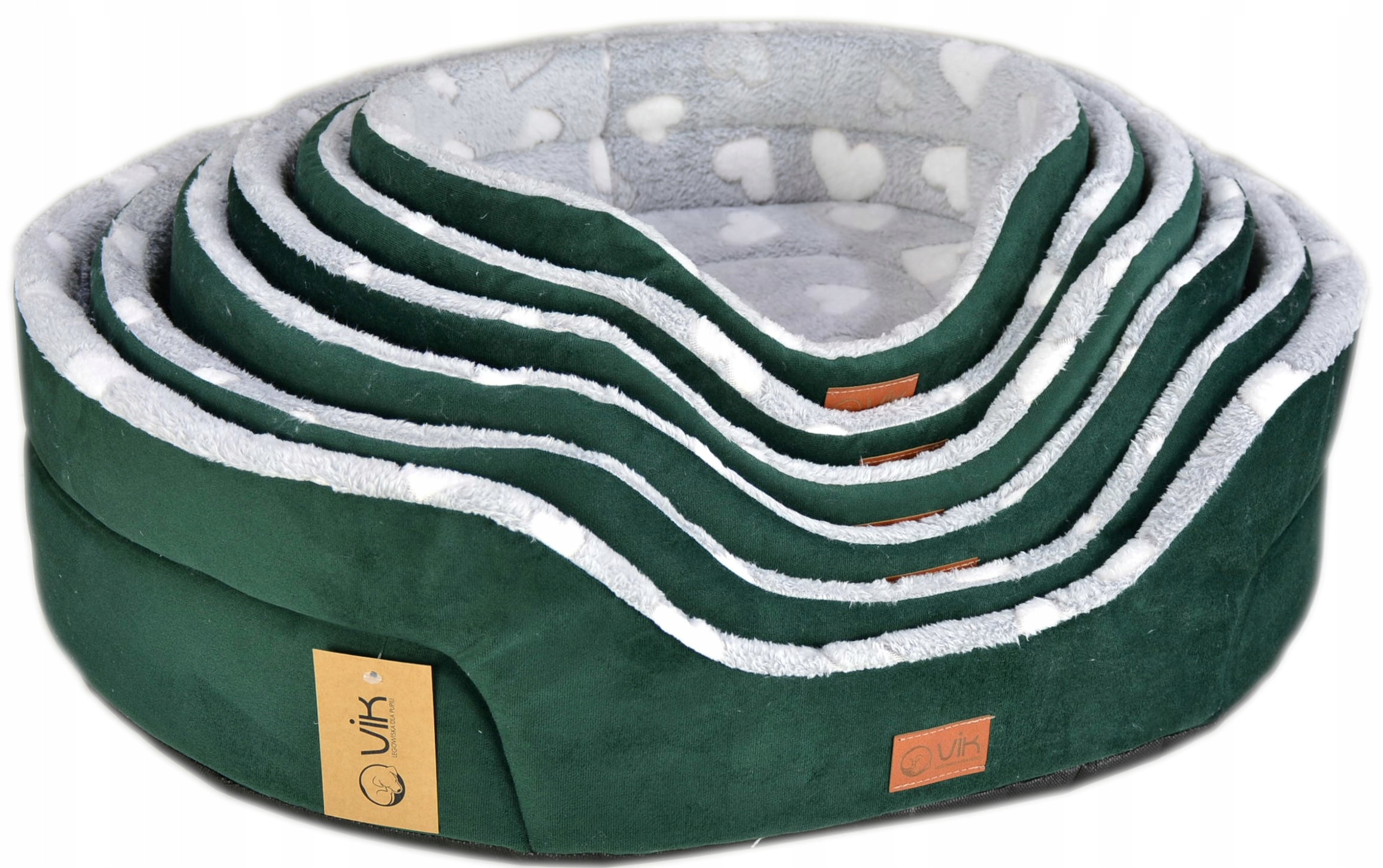 Levně Pelíšek oválné/matrace č. 6 70x60x18 PLYŠ/kosti