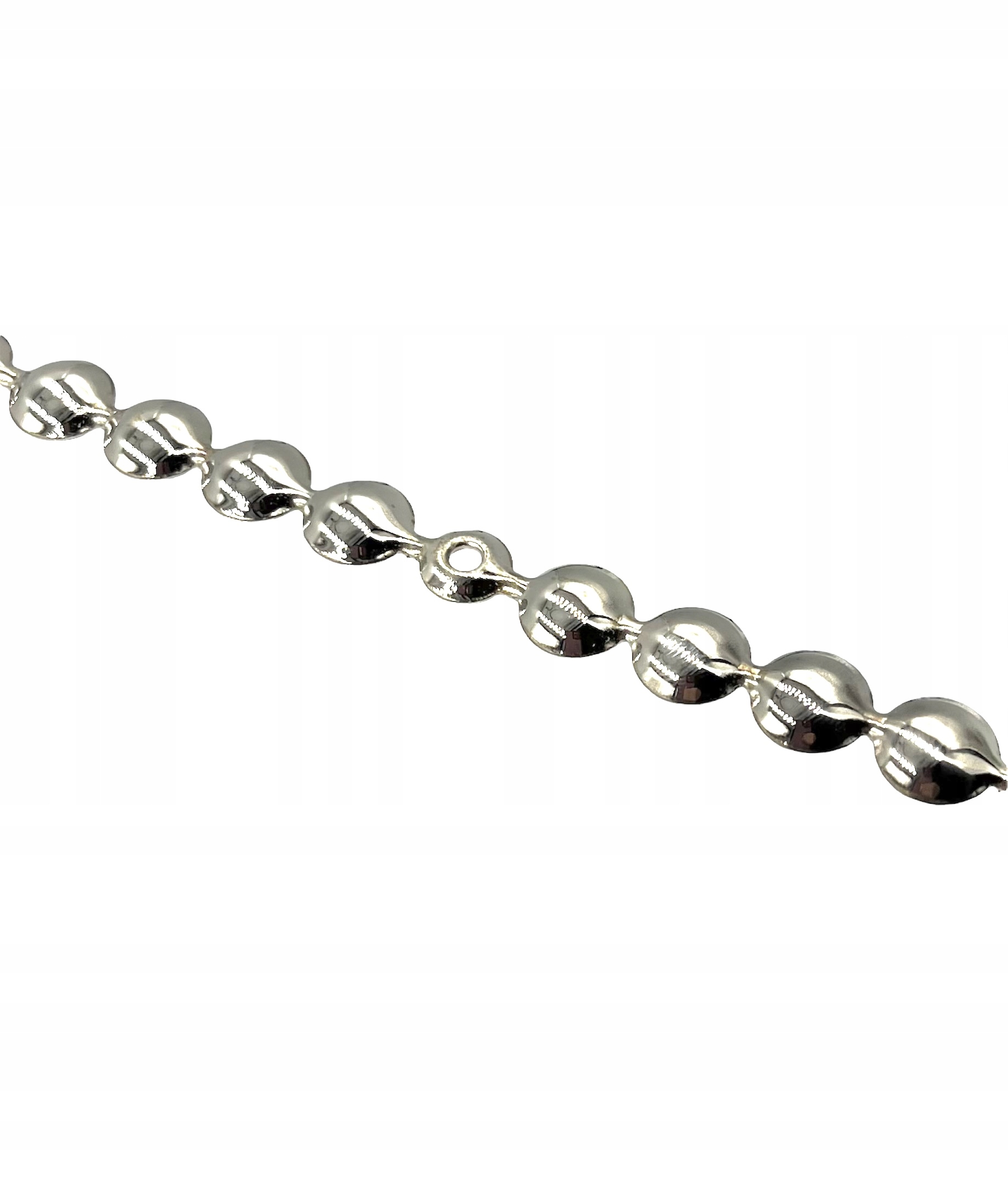 TAŚMA PINEZKOWA tapicerska CHROM 9,5 mm - 1 metr!