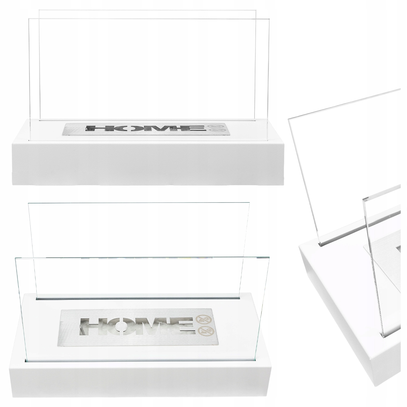 Volně Stojící Biokrb Home Bílý Strukturovaný Mat Na Biopalivo