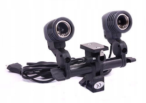 PODWÓJNA OPRAWKA E27 DO ŻARÓWEK FOTOGRAFICZNCH