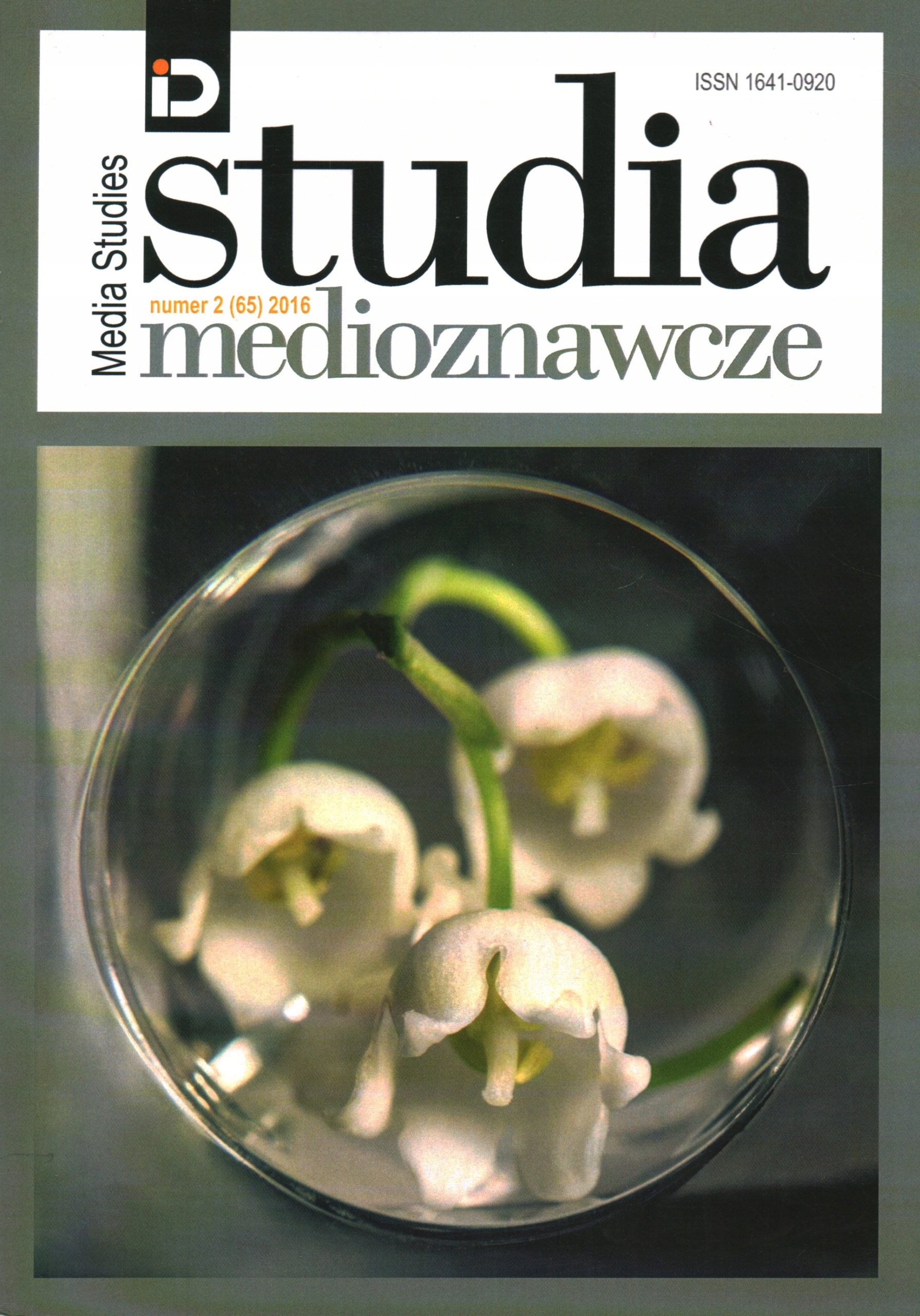 STUDIA MEDIOZNAWCZE - NR 2 (65) 2016