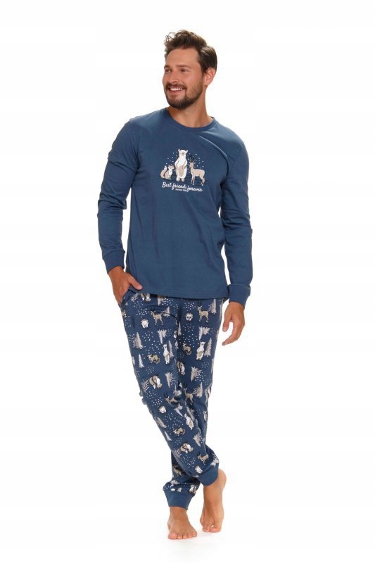 Pánské pyžamo Doctornap Pmb 4329 modré 2XL