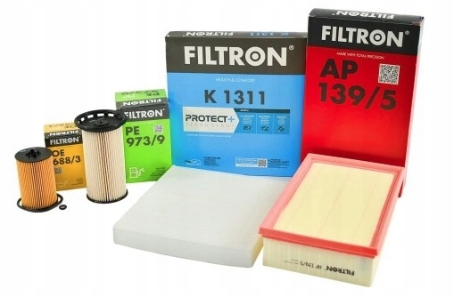 Sada 4 filtrů Filtron Vw Audi Škoda Seat 1.6 2.0 Tdi 2012-->