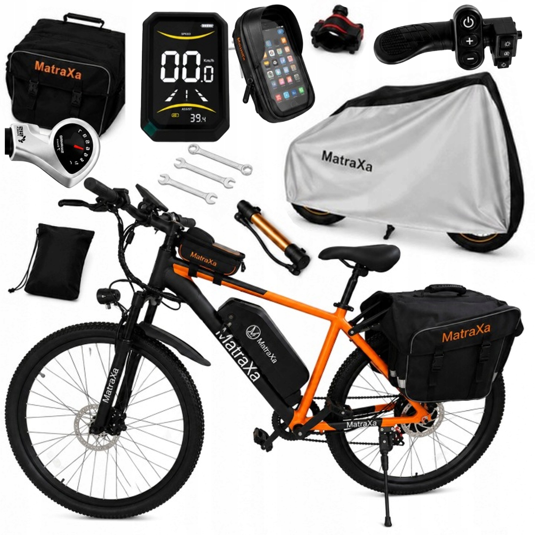 Rower Elektryczny Miejski Trekkingowy 36V 250W Damski Męski Wyjmowany Aku