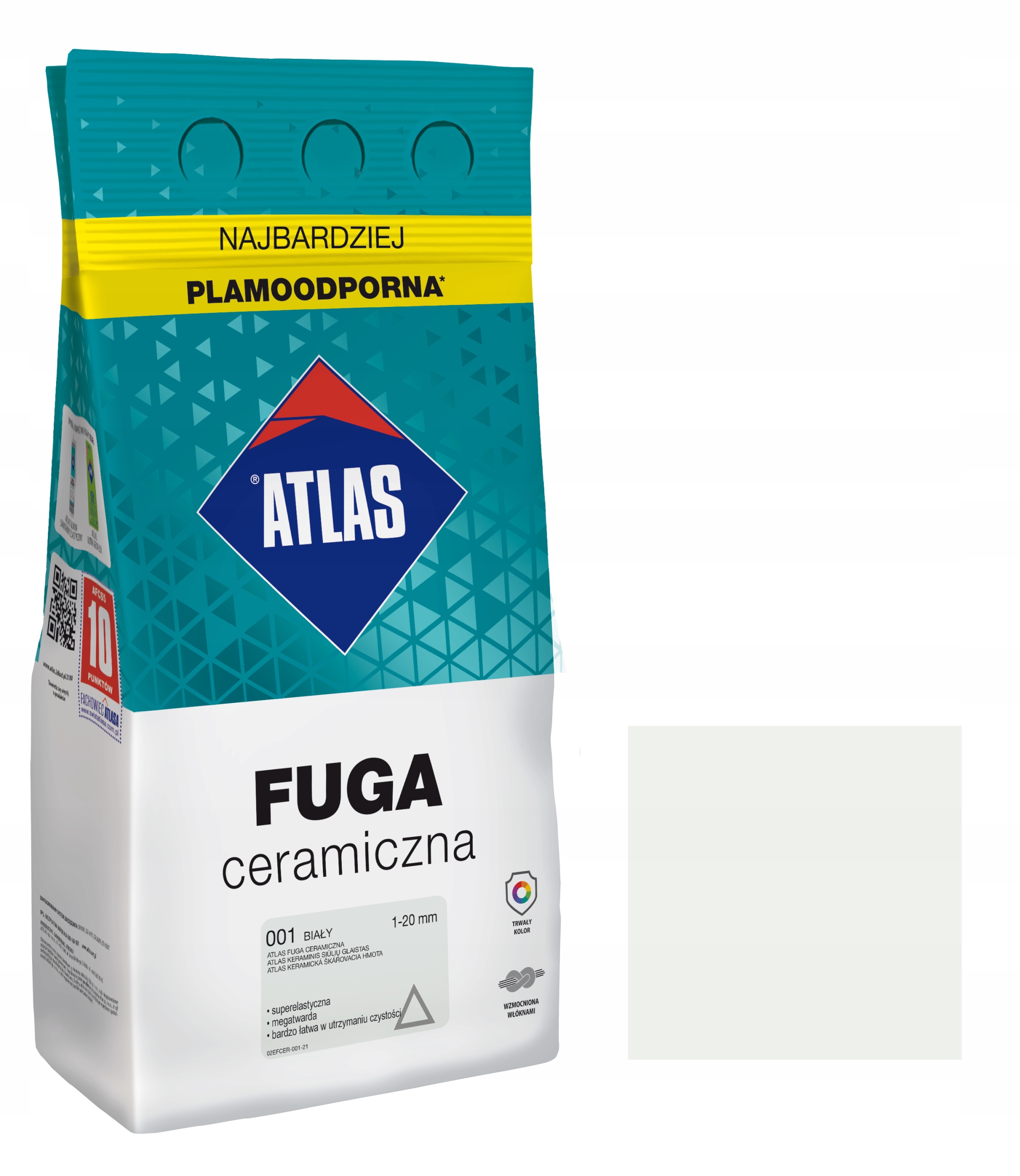

Atlas Fuga Ceramiczna 1-20MM 001 Biała 5KG
