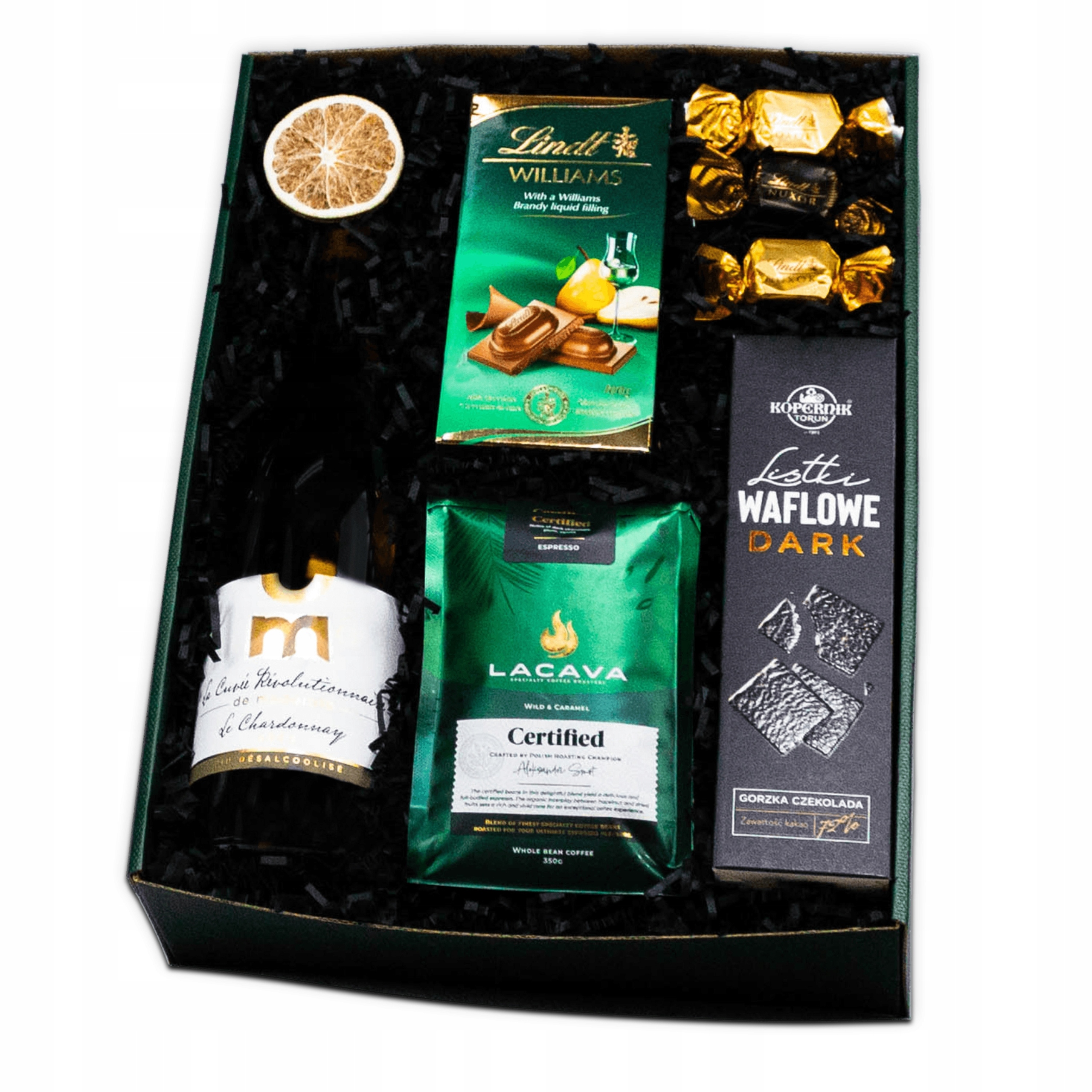 Velká Dárková Krabička Exkluzivní Dárková Dárek Káva Káva Čokoláda Williams Lístky