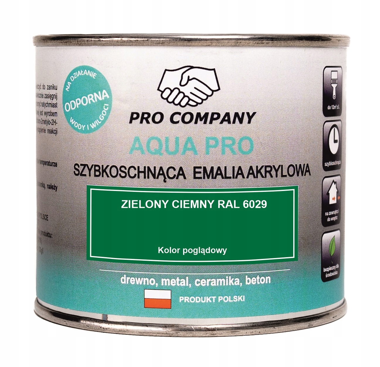 

Aqua Pro Emalia Szybkoschnąca 0,2L Zielony 6029