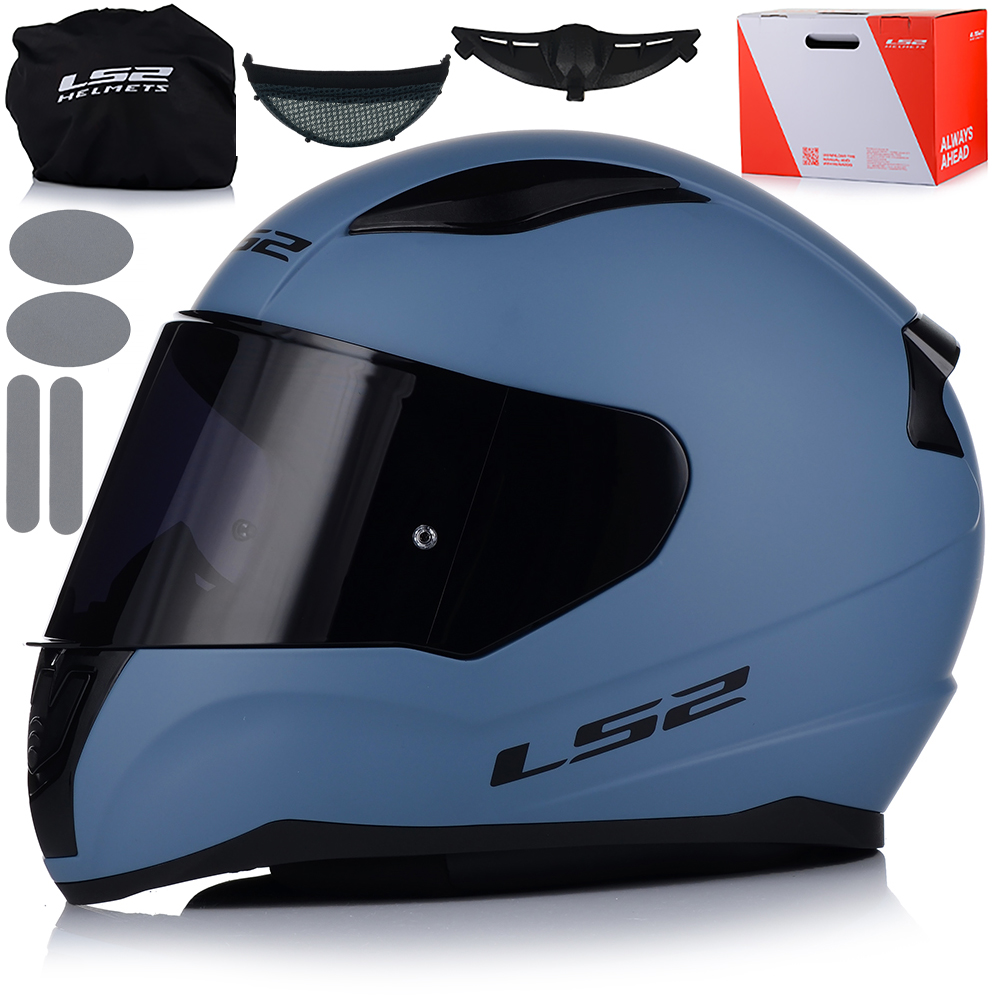 Motocyklová Prilba LS2 FF353 Rapid II Misty Blue Silne Tónované Sklo