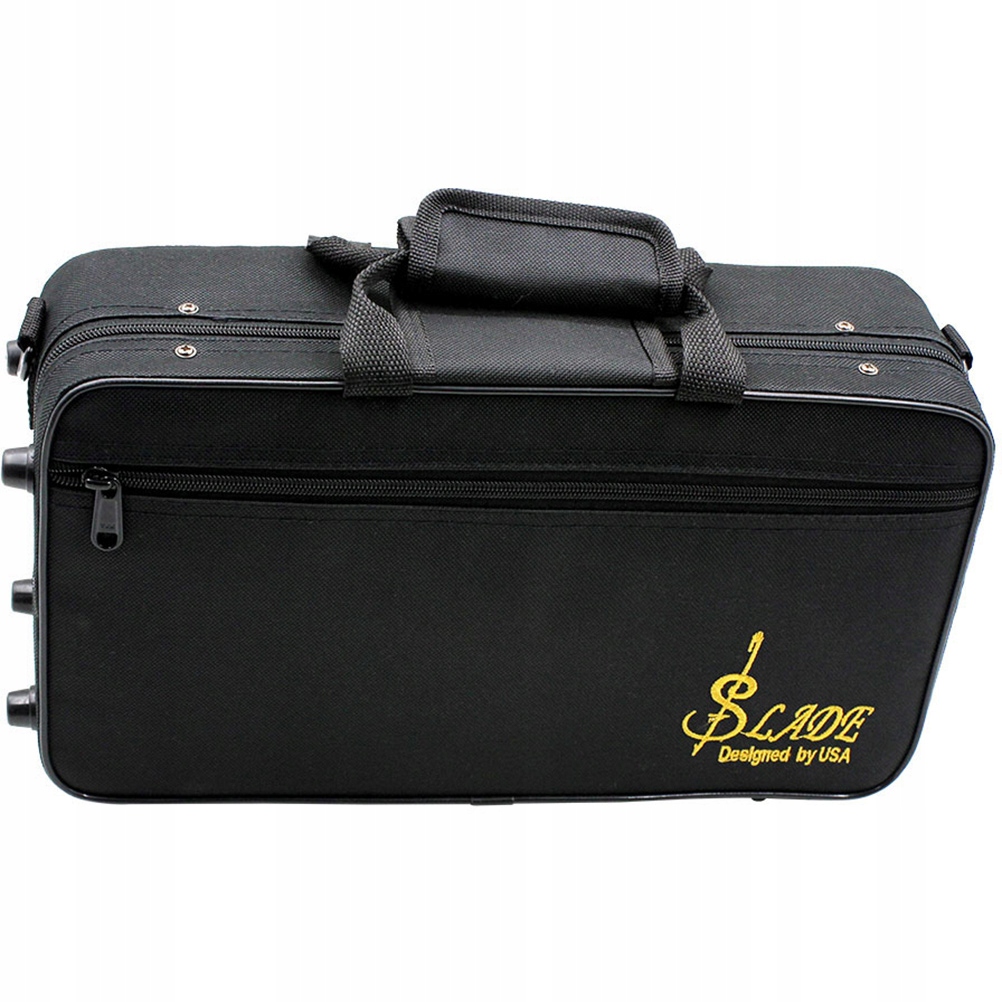 PRZENOŚNY Etui na klarnet z czarnego materiału Marka bez marki