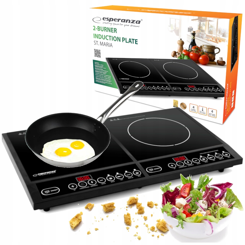 Kuchenka Płyta Indukcyjna Dwupalnikowa Kuchnia Elektryczna Przenośna