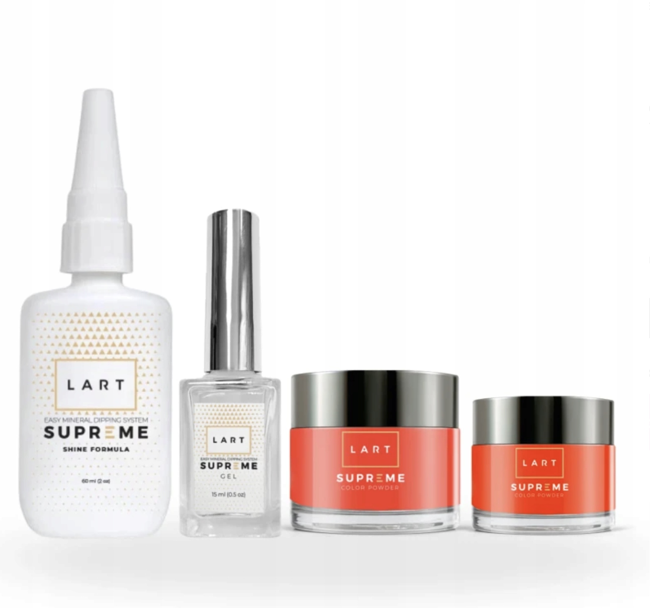 Sada na titanovou manikúru Red je ideální pro domácí použití Lart Supreme