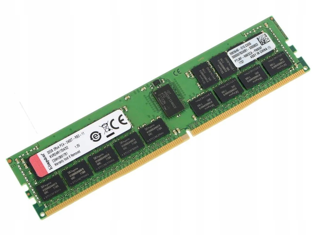 Pamäť Kingston 32GB DDR4 2400MHz Rdimm Ecc server KVR24R17D4/32