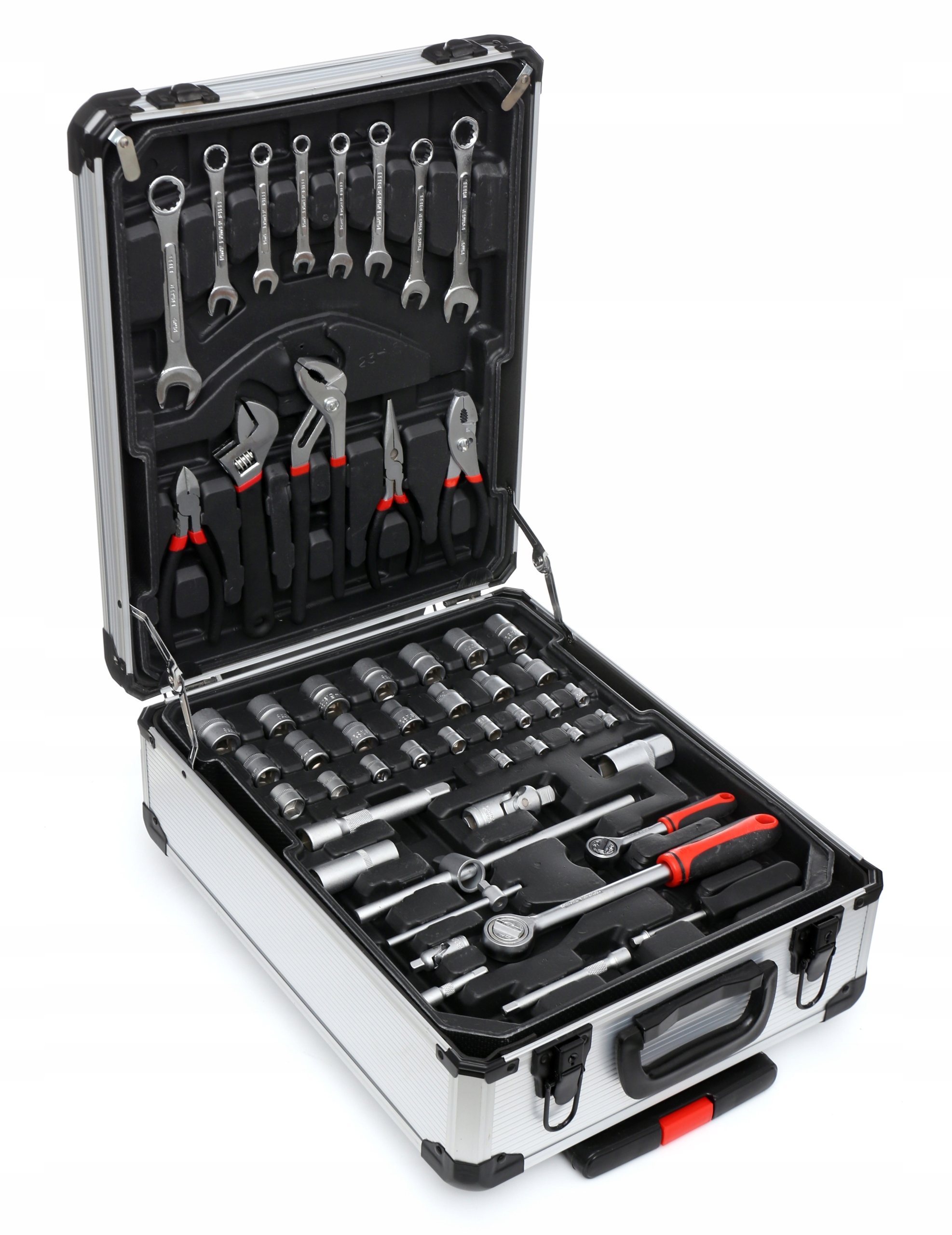 ZESTAW NARZĘDZI KLUCZY 188 EL METALOWA WALIZKA NARZĘDZIOWA PROFESIONAL Marka bez marki