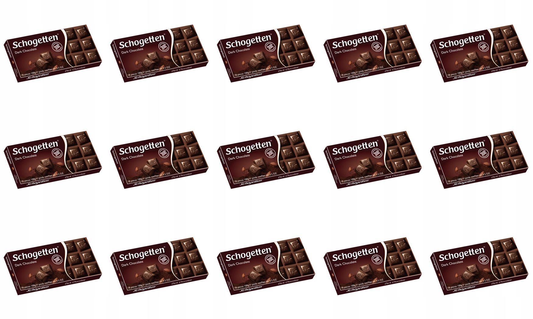 Levně 15x 100g Schogetten hořká čokoláda Tmavá čokoláda Karton