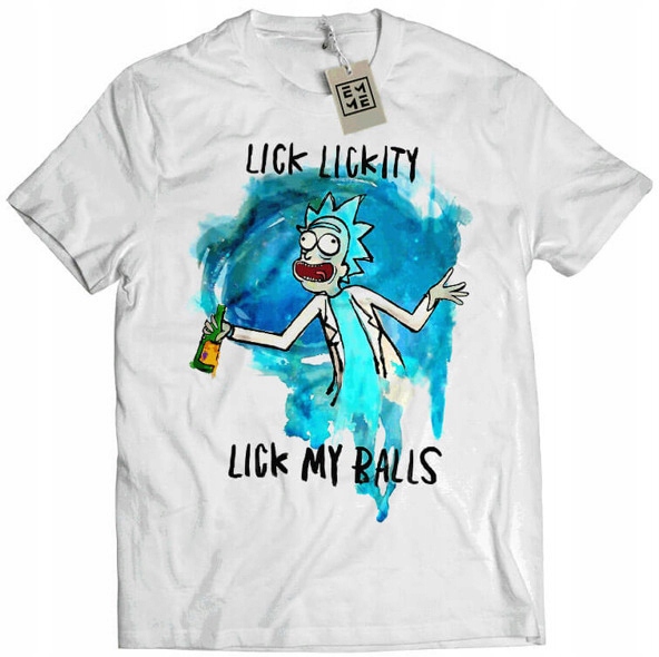 

Koszulka Rick and Morty Lick Lickity biała M