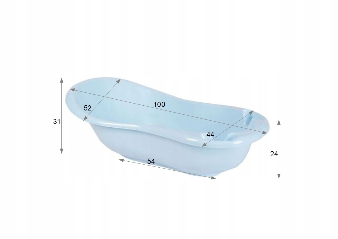 WANIENKA WANNA DLA NIEMOWLĄT 100cm + STOJAK PODSTAWKA STELAŻ Marka Maltex Baby