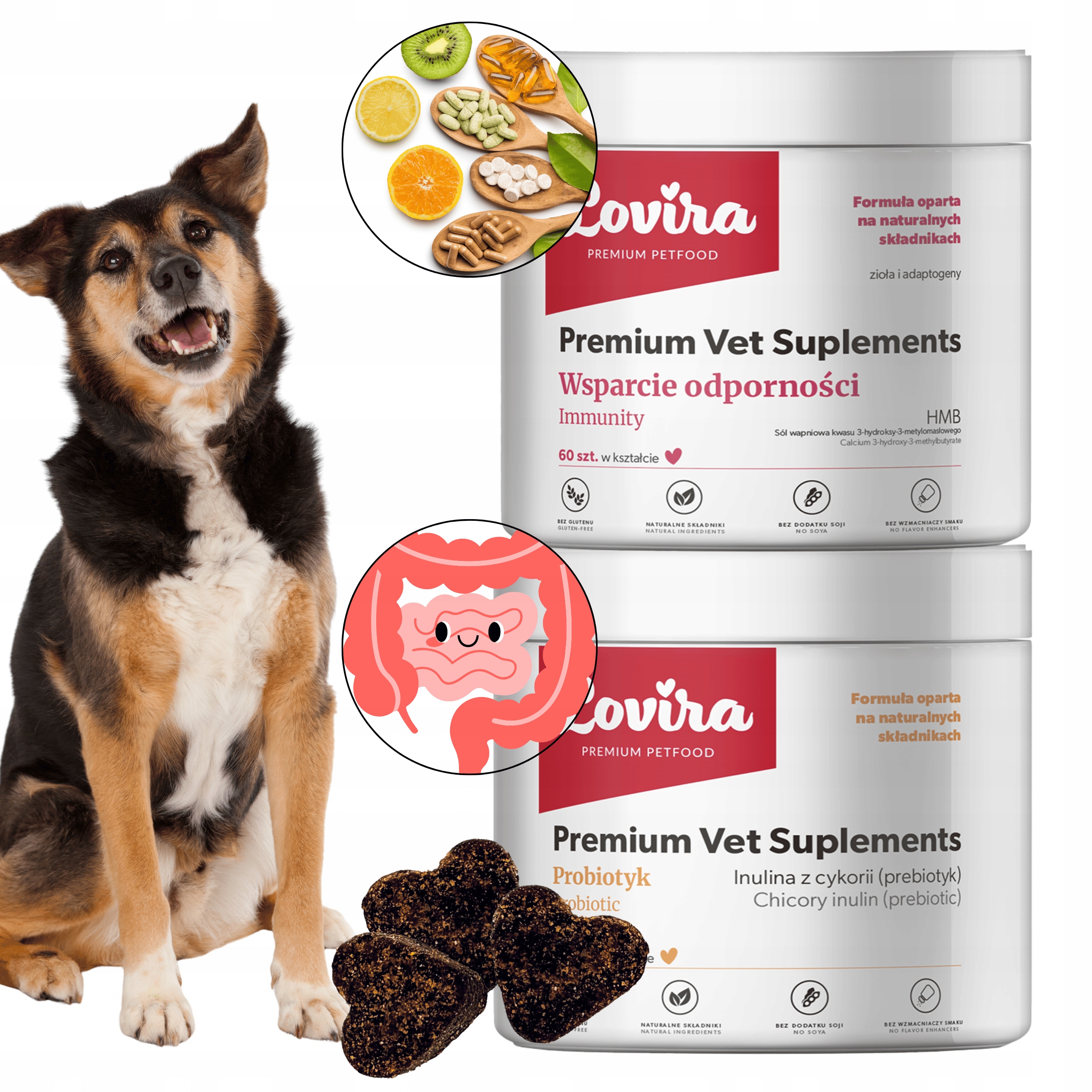 Set 120 ks Vet Doplňky Pro Psa Na Střeva Probiotikum A Imunitu