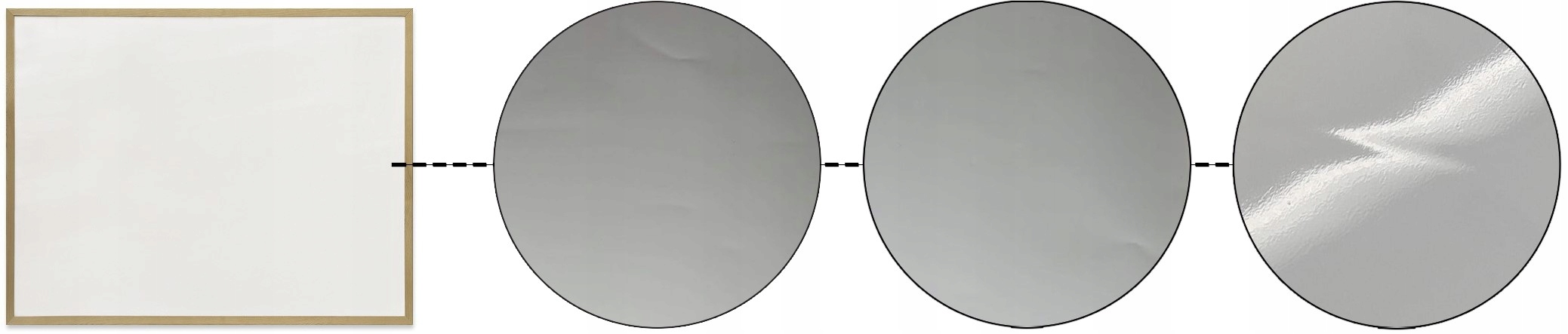 Tablica biała suchościeralna magnetyczna rama drewniana 90x60 cm OUTLET Marka 2X3