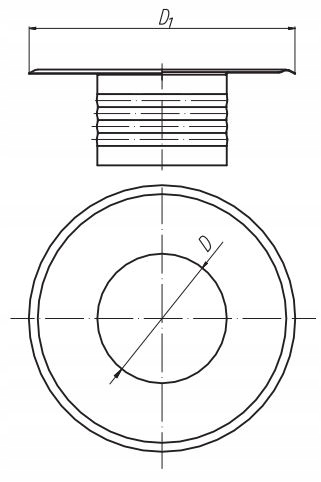 Rozeta maskująca 140 Spiroflex nierdzewna Marka Spiroflex