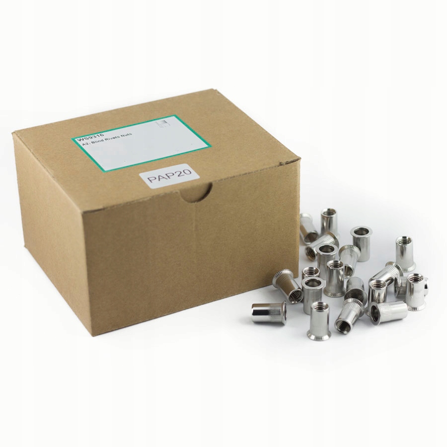 Nitovacia matica, vyhrnutý golier, Inox M10 250 ks