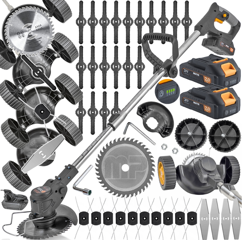 Podkaszarka 2x akumulatorowa kosa kosiarka elektryczna trawy MP0416 Majster