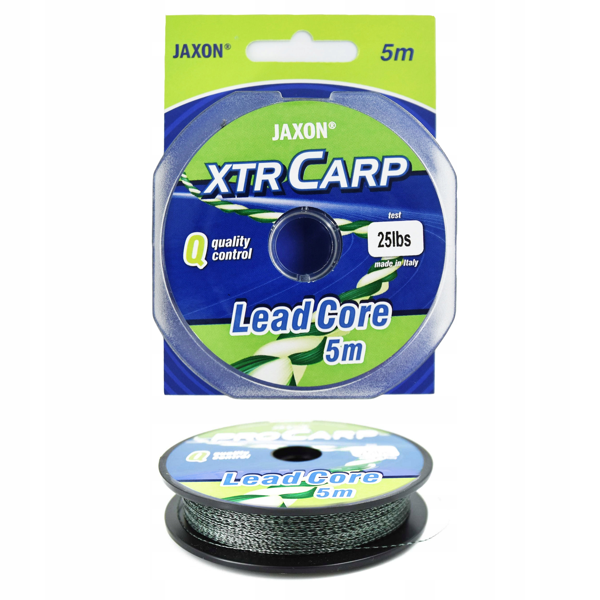 Plecionka karpiowa Jaxon Pro Carp Lead Core 25lbs 5m zielono-czarna 1szt.
