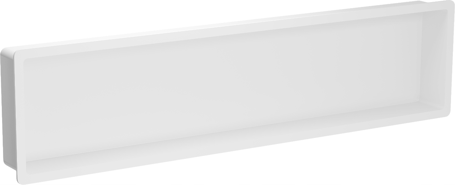 Mexen X-Wall-K Výklenková Polica 122,7x30,7cm Biely Konglomerát