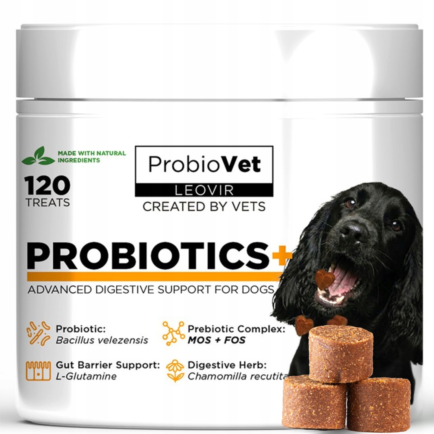 Probiotik Pro Psa Proti svědění Lízání střev kůže energie 120 Ks 360g XL