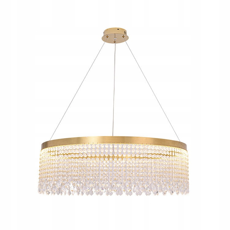 Luvia Led lustr zlatý 60 cm křišťálový 37W 3000-6000K