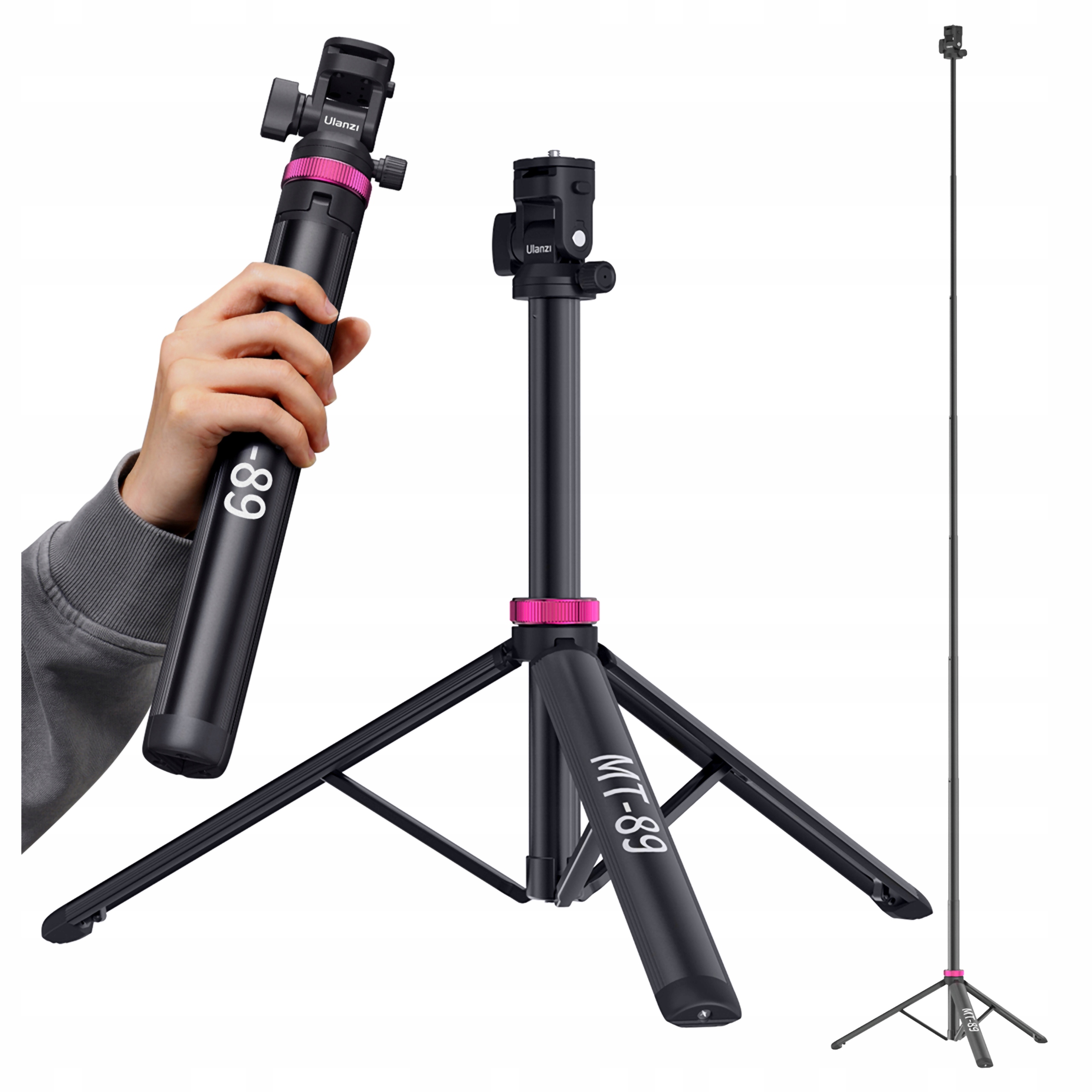 Hliníkový osvětlovací stativ Ulanzi MT-89 1/4 palce, studená patka 203,7 cm