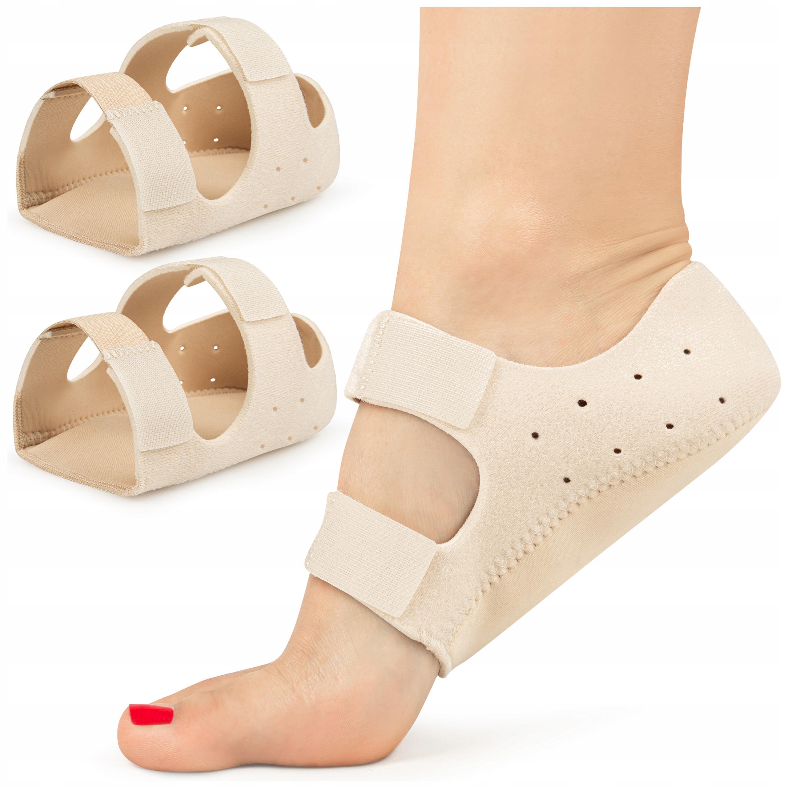 Sulpo Polštáře patní béžové vložky do bot pro bolesti paty a ostruhy