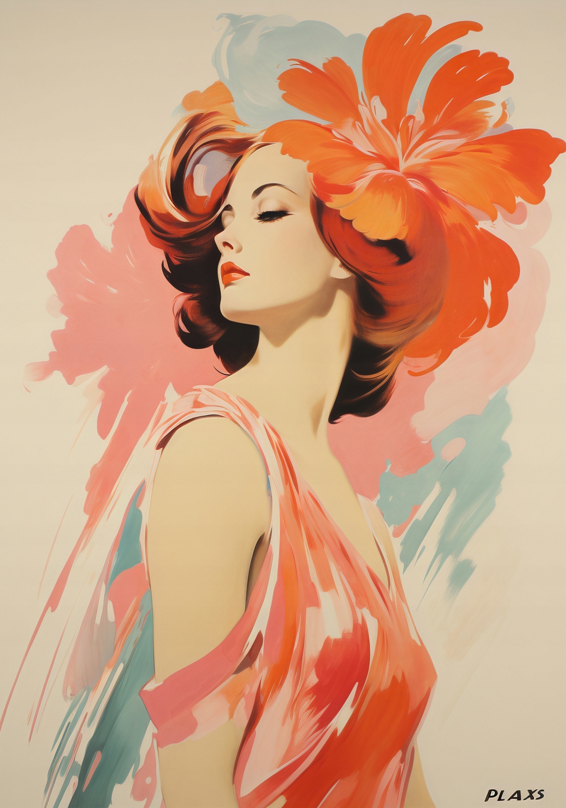Plagát 70x100 cm Kvetinová melódia