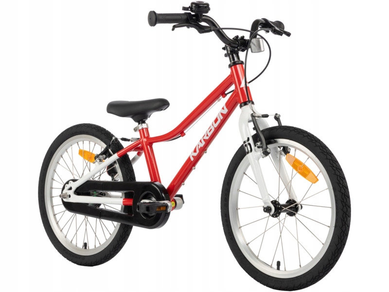 Rower dziecięcy Karbon Superlight Automatic 18 cali dla chłopca Czerwony