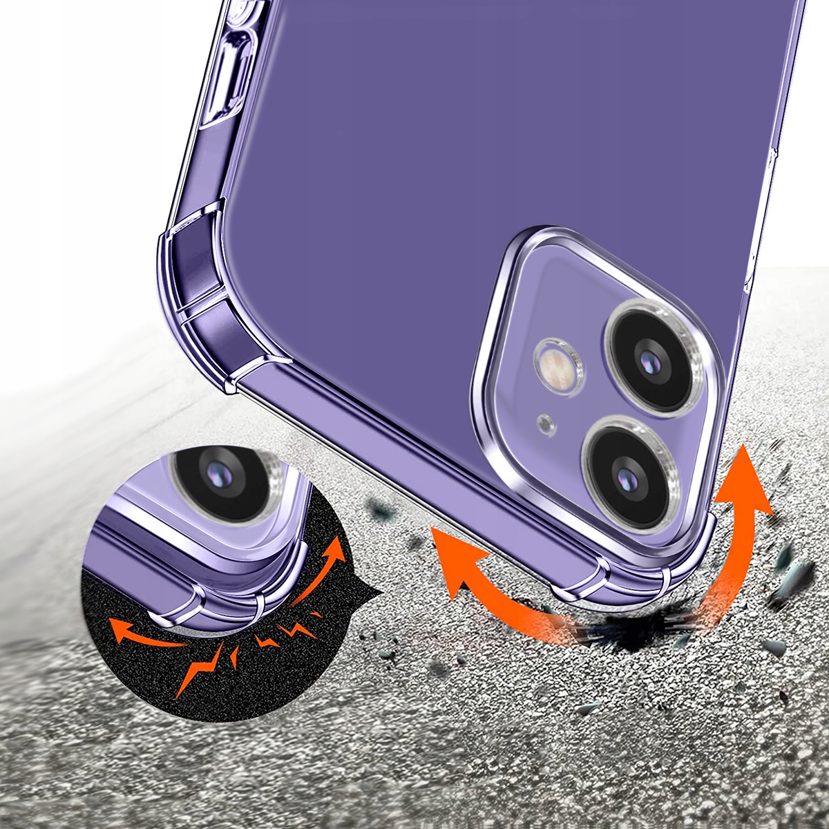 ETUI CLEAR CASE ANTI-SHOCK 2xSZKŁO 9H do iPhone 11 Stan opakowania oryginalne