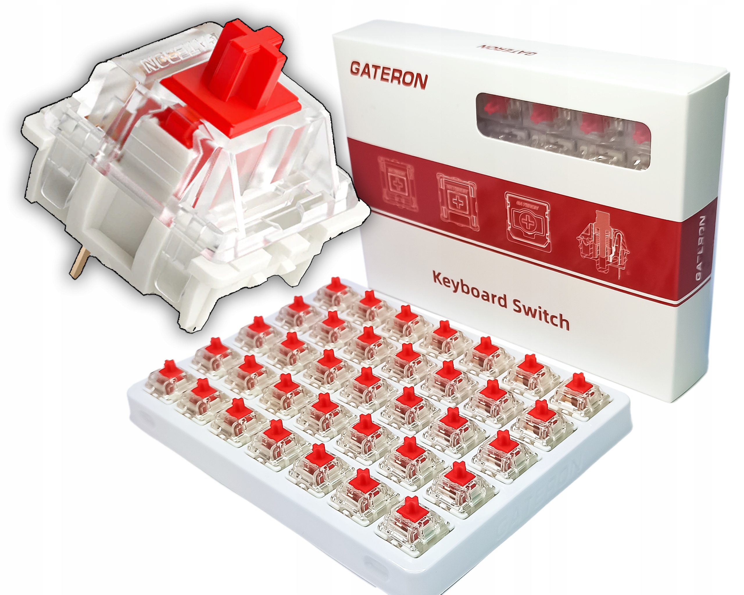 

Gateron Red Przełączniki Mechaniczne 35 szt.