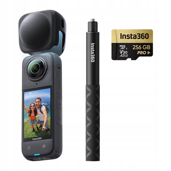 Sada Insta360 X4 Explorer Bundle SelfieStick Lens Cap pamäťová karta