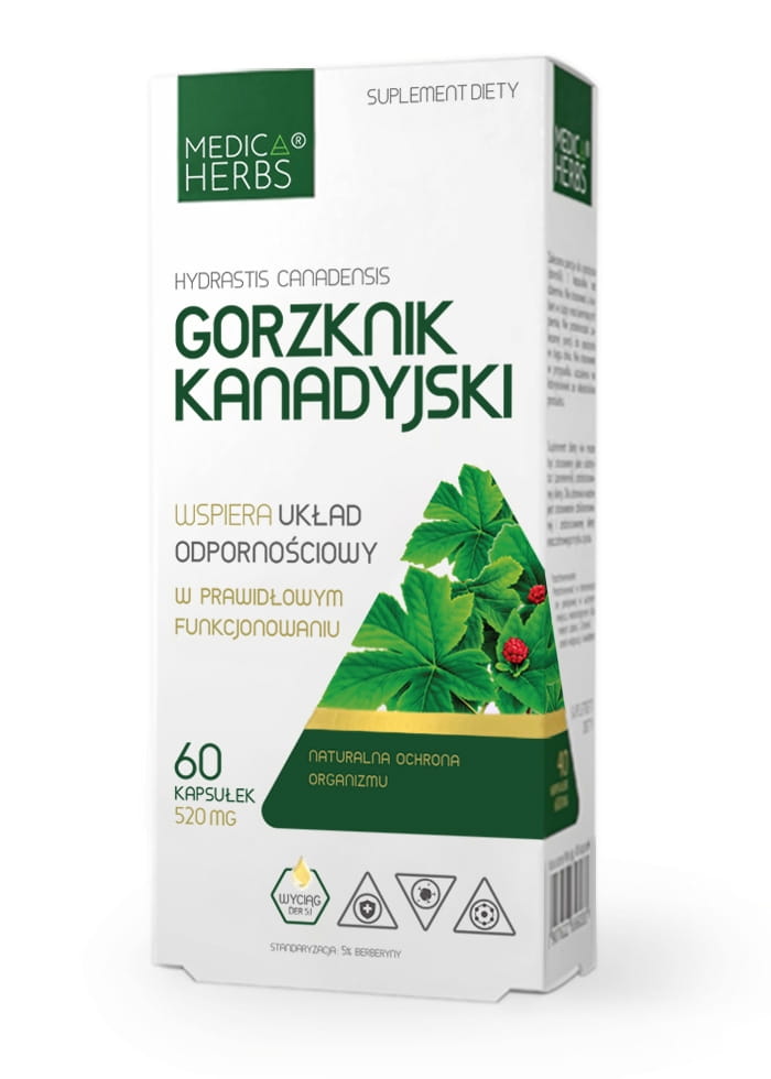 Gorzknik kanadyjski 60 kapsułek MEDICA HERBS