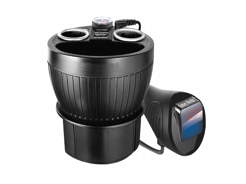 Автомобильный адаптер LTC FIRE Cup 120W, 2 разъема USB 3,1