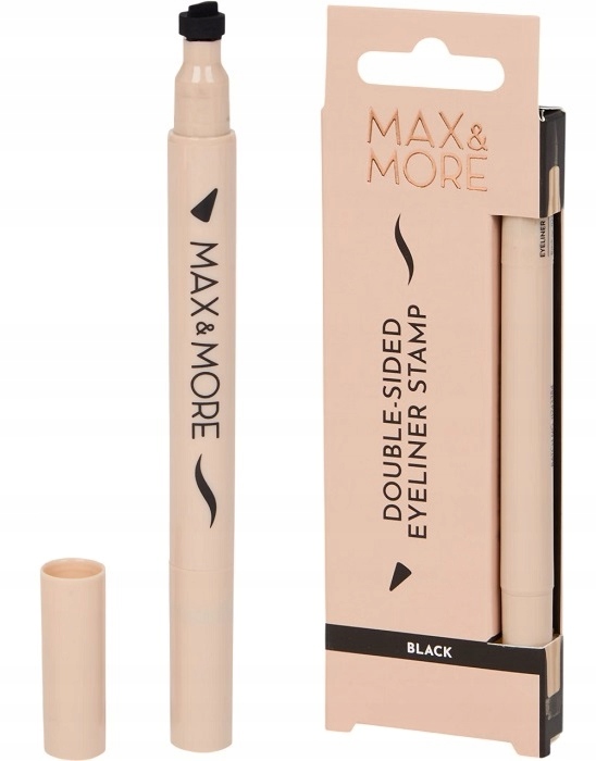 DWUSTRONNY EYELINER W STEMPLU. CZARNY 1,2g